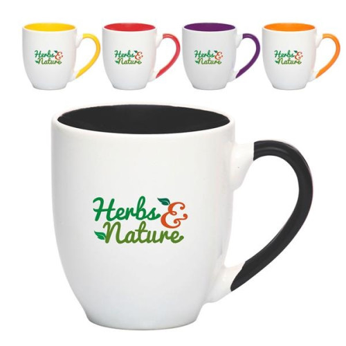 16 oz. Miami Two-Tone Personalized Bistro Mug