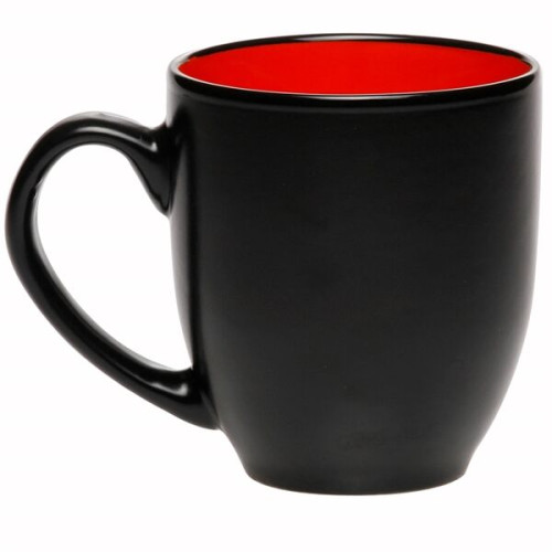 16 oz. Bistro Two-Tone Ceramic Custom Mugs
