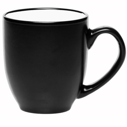 16 oz. Bistro Two-Tone Ceramic Custom Mugs