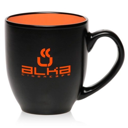 16 oz. Bistro Two-Tone Ceramic Custom Mugs