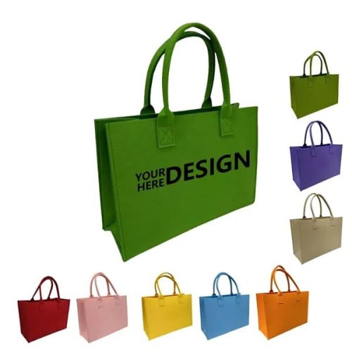 Spacious Felt Tote Bag