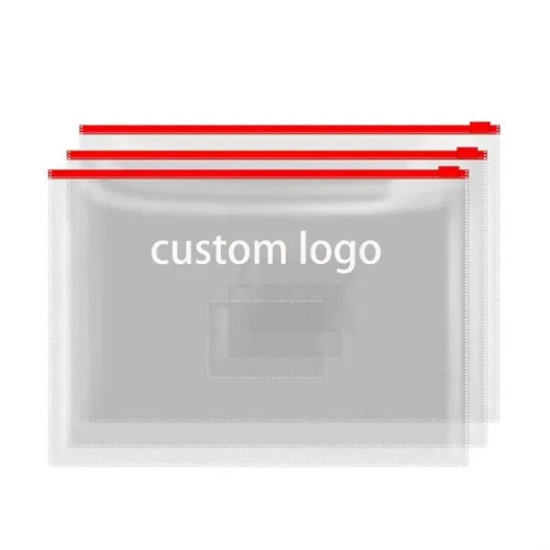 Custom Clear Waterproof Folder With Zipper