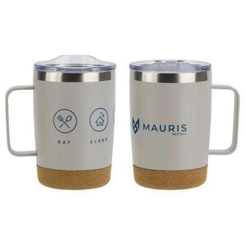 Sapora 12 oz Vacuum Insulated Stainless Steel Mug with Cork