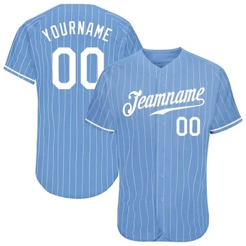 custom stripe baseball jersey