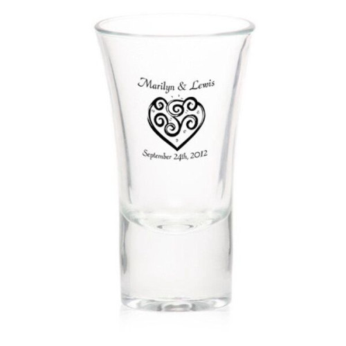 2 oz. Lord Shooter Etched Shot Glasses