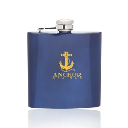 6 oz. Murano Stainless Steel Hip Flasks