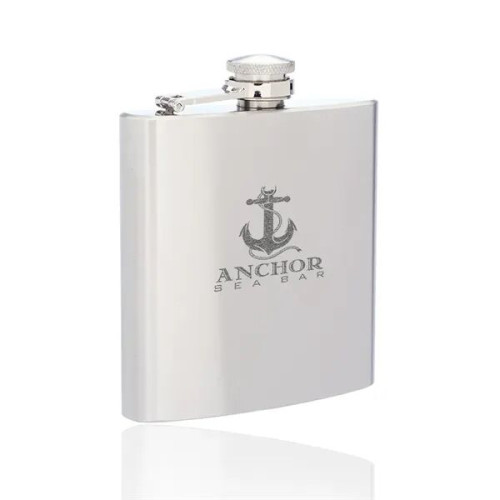 6 oz. Murano Stainless Steel Hip Flasks