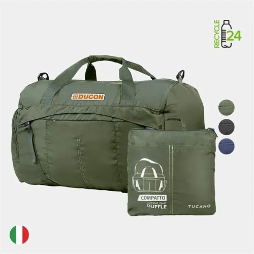 TUCANO® Italy Recycled Exclusive Foldable Duffel Bag