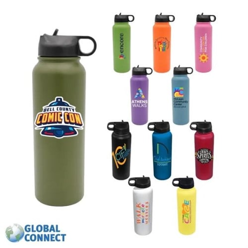 32 oz. Memphis Sports Bottle with Straw Lid, Full Color Digi