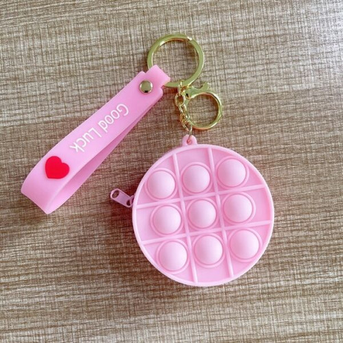 Pop Bubble Fidget Sensory Toy Silicone Coin Purse