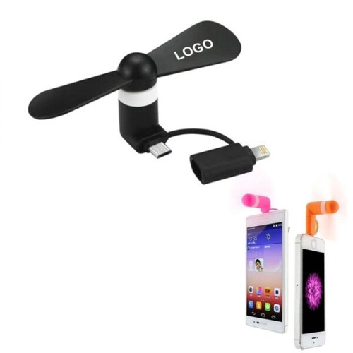 2 -in-1 Mini USB Phone Fan