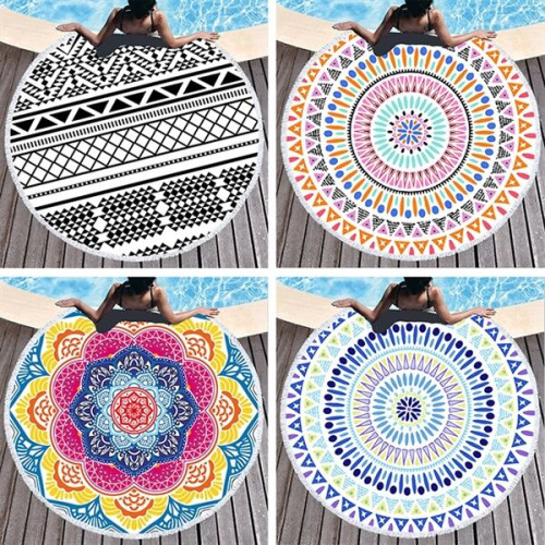 Custom Round Beach Towel