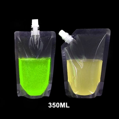 12oz Clear Drink Spout Pouch
