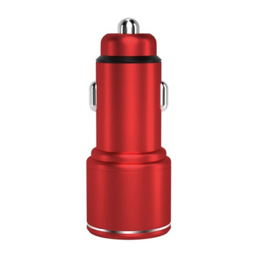 Metal Dual USB Car Charger Adapter