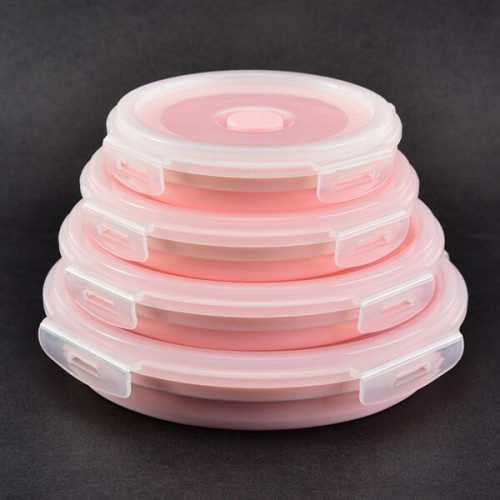 4 pieces foldable silicone bowl