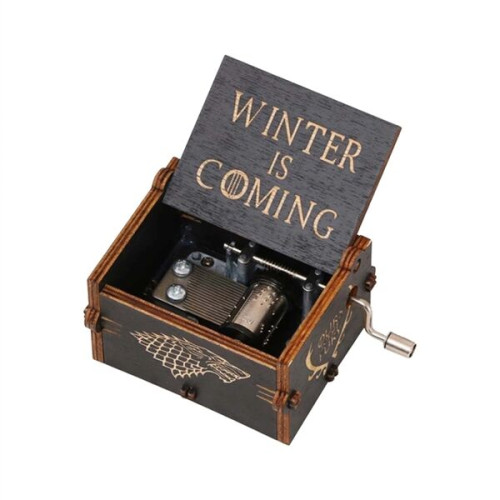Mini Engraved Hand Crank Music Box