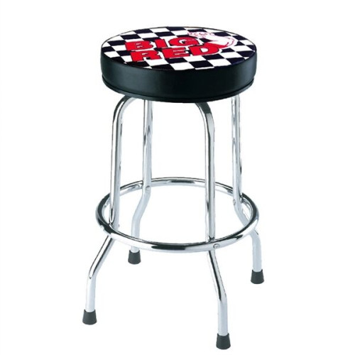 Single Ring Bar Stool With Steel Frame And Swivel Seat