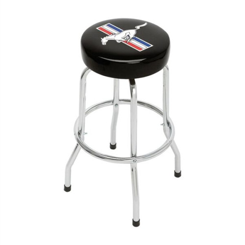 Single Ring Bar Stool With Steel Frame And Swivel Seat