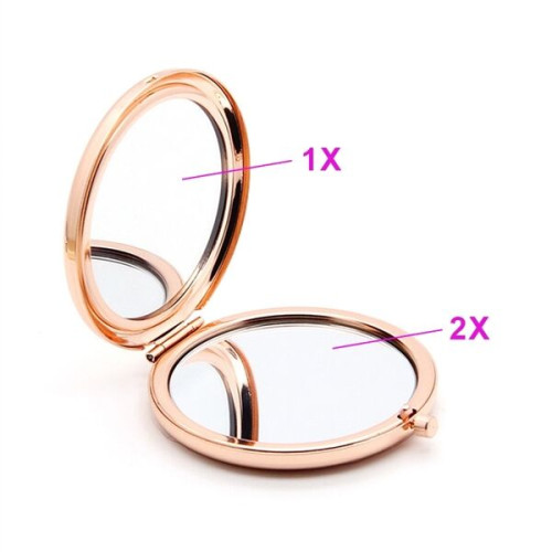 Folding Mini Dural-sided Makeup Pocket Magnifying Mirror