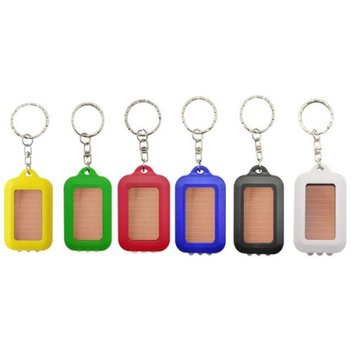 Solar Power Flashlight Keychain