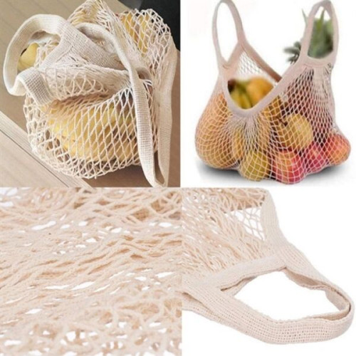 Reusable Cotton String Mesh Grocery Bags