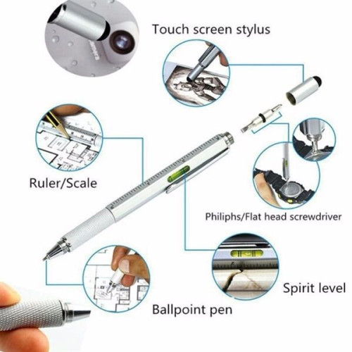 Multi-functional 6-in-1 Tool Pen