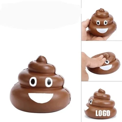 Poop Emoji Shaped Stress Ball