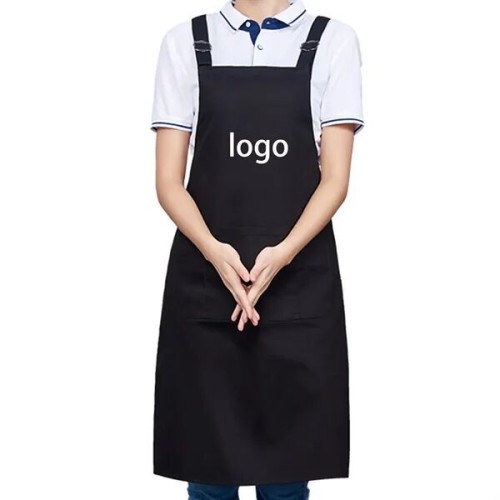 Cotton Kitchen Apron With Two Pockets