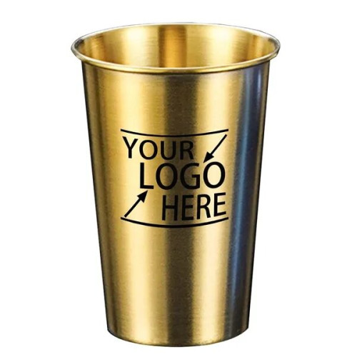 20oz Golden Stainless Steel Pint Cup