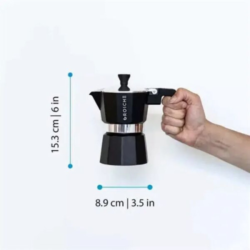 GROSCHE® 3 Cup Stovetop Moka Pot Espresso Coffee Maker