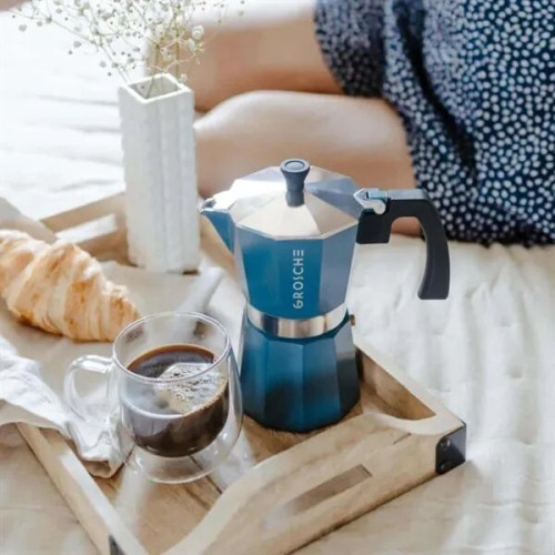 GROSCHE® 3 Cup Stovetop Moka Pot Espresso Coffee Maker