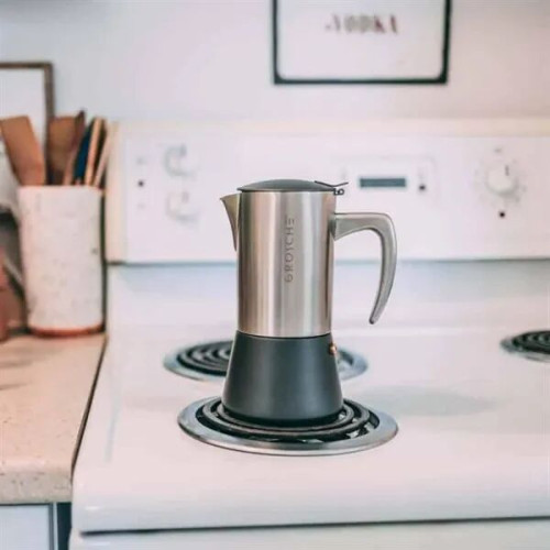 GROSCHE® Steel 10 Cup Stovetop Moka Pot Espresso Coffee Make