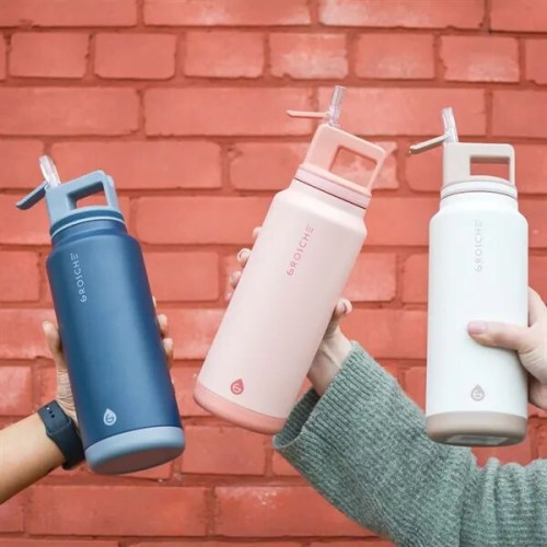 40 oz. GROSCHE® Flip 'N Sip Insulated Straw Water Bottle