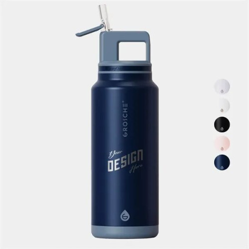 40 oz. GROSCHE® Flip 'N Sip Insulated Straw Water Bottle
