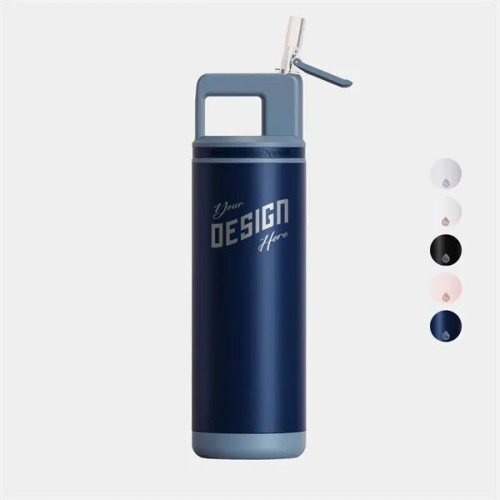 20 oz. GROSCHE® Flip 'N Sip Insulated Straw Water Bottle