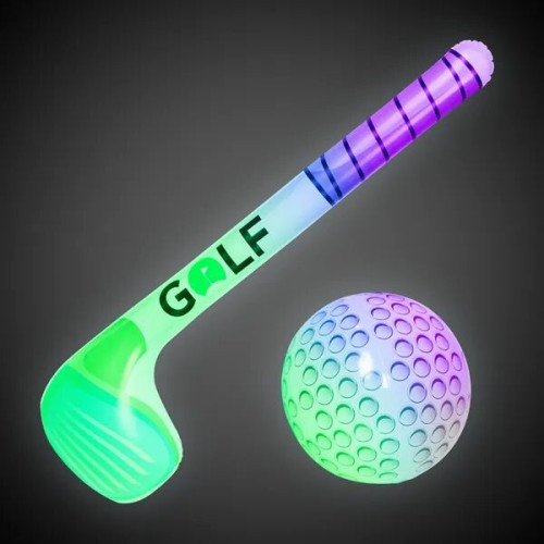Light Up Golf Club and Ball Inflatable Set