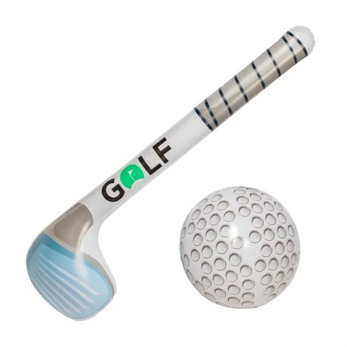 Light Up Golf Club and Ball Inflatable Set