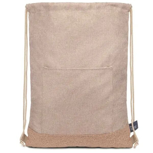 Taylor RPET Drawstring Backpack - Khaki