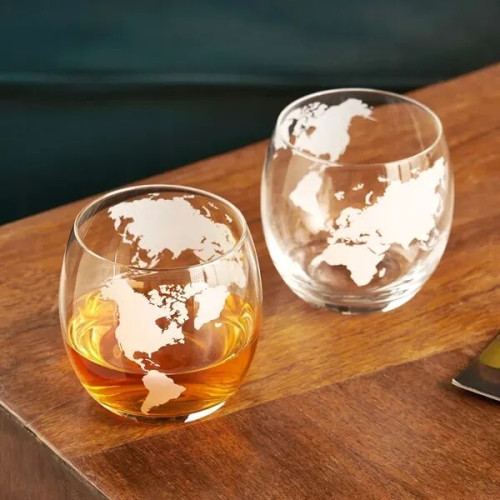 Globe Whiskey Tumblers