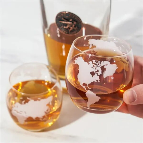 Globe Whiskey Tumblers