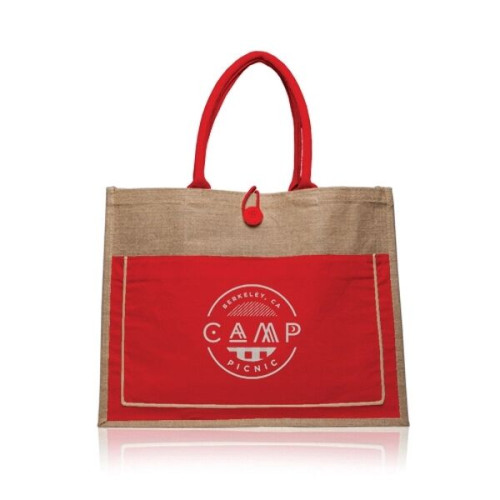 Cotton Pocket Jute Tote Bags
