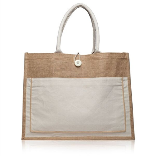 Cotton Pocket Jute Tote Bags