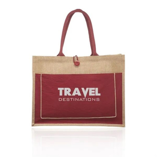 Cotton Pocket Jute Tote Bags