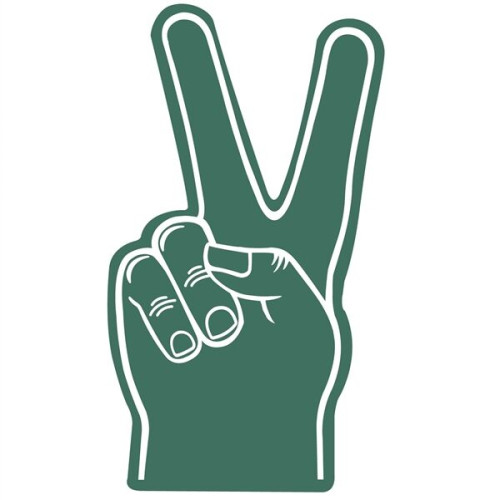 18" Foam Peace Hand