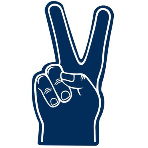 18" Foam Peace Hand