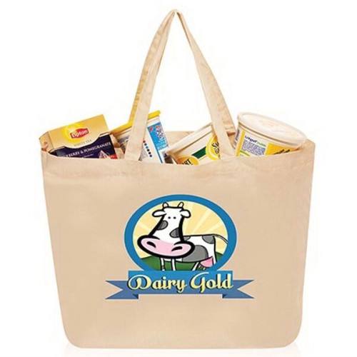 14"W x 16"H Large Cotton Shopping Bags