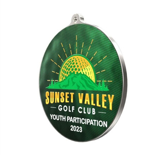 Express 3" Texture Tone® Medium Flat Medal