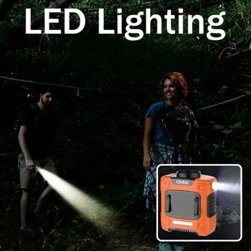 BreezeMax 3-in-1: Waist-Mounted Fan, Flashlight & Power Bank