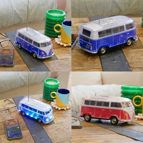 SonicWave Drive Bus-Shaped Bluetooth Speaker