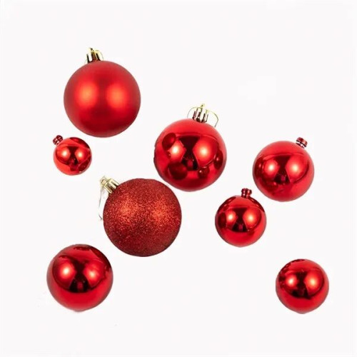 2.4" Plastic Holiday Ball Ornament